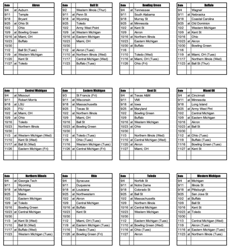 mac football schedule