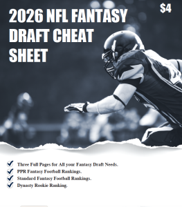 Fantasy Football Cheat Sheet just $4